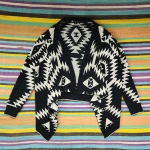 Boho Aztec Print/Psychedelic Cardigan